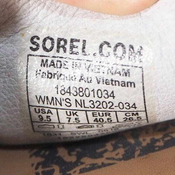 Sorel Ella Leather Open Toe Flat Strappy Sandals Silver NL3202-034 Women's 9.5 - Picture 9 of 11